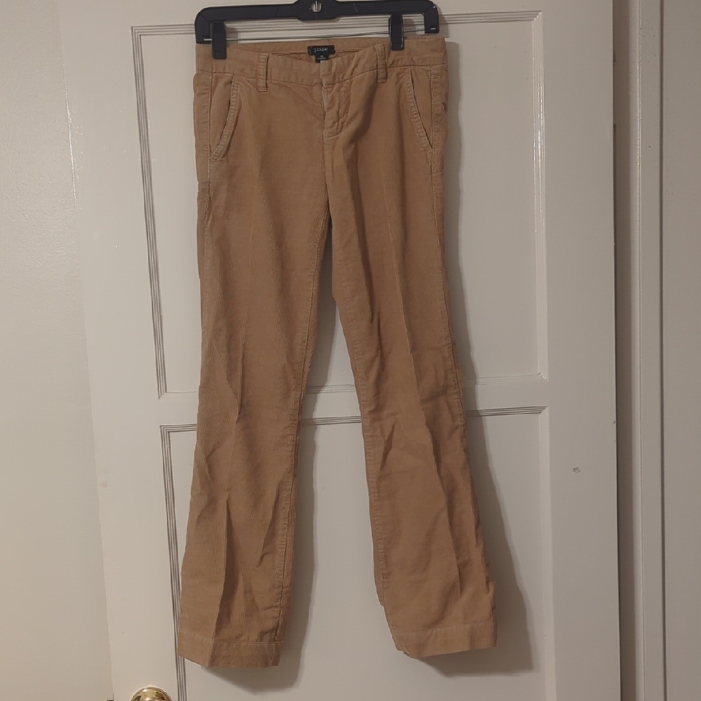 J. Crew Women's Tan Low Fit Corduroy Boot Cut Pants